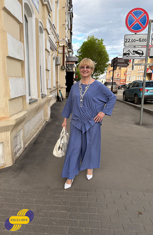 Костюм Kaicha блуза и юбка-брюки